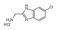 (6-chloro-1H-benzimidazol-2-yl)methanamine,hydrochloride结构式