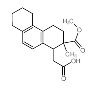 2-(2-methoxycarbonyl-2-methyl-3,4,5,6,7,8-hexahydro-1H-phenanthren-1-yl)acetic acid结构式