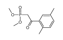 2-dimethoxyphosphoryl-1-(2,5-dimethylphenyl)ethanone结构式