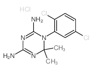 1-(2,5-dichlorophenyl)-6,6-dimethyl-1,3,5-triazine-2,4-diamine Structure