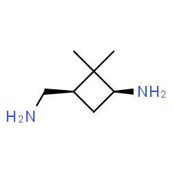 Cyclobutanemethanamine, 3-amino-2,2-dimethyl-, cis- (9CI) Structure