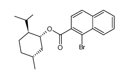 l-menthyl 1-bromo-2-naphthoate Structure