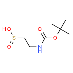 Ethanesulfinic acid, 2-[[(1,1-dimethylethoxy)carbonyl]amino]- (9CI) Structure