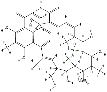 30-Hydroxyrifamycin W Structure