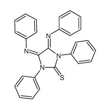 1,3-diphenyl-2-thioxo-4,5-bis-(phenylimino)imidazolidine Structure