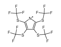 2,3,4,5-tetrakis(trifluoromethylthio)pyrrolyl radical Structure