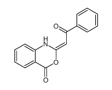 E-2-phenacylidene-2,4-dihydro-1H-3,1-benzoxazin-4-one结构式