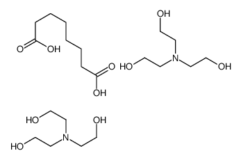 suberic acid, compound with 2,2',2''-nitrilotriethanol (1:2)结构式