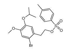 2-(2-bromo-5-isopropoxy-4-methoxyphenyl)ethyl p-toluenesulfonate结构式