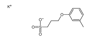 potassium 3-(3-methylphenoxy)propanesulphonate Structure