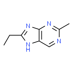 9H-Purine,8-ethyl-2-methyl-结构式