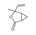 (1R,5S)-2-ethenyl-2-methyl-3-oxabicyclo[3.1.0]hexan-4-one Structure