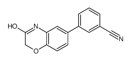 3-(3-oxo-4H-1,4-benzoxazin-6-yl)benzonitrile Structure