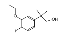 2-ethoxy-4-(2-hydroxy-1,1-dimethylethyl)iodobenzene结构式