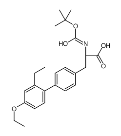 L-2-(BOC-AMINO)-3-(4'-METHOXY-2'-ETHYLBIPHENYL-4-YL)PROPANOIC ACID结构式