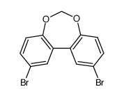 2,10-dibromo-5,7-dioxa-dibenzo[a,c]cycloheptene结构式