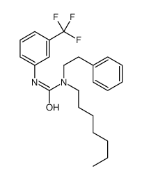 1-heptyl-1-(2-phenylethyl)-3-[3-(trifluoromethyl)phenyl]urea结构式