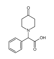 (4-氧代-1-哌啶)-苯乙酸结构式