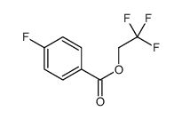 2,2,2-trifluoroethyl 4-fluorobenzoate结构式