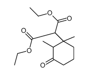 diethyl 2-(1,2-dimethyl-3-oxocyclohexyl)propanedioate Structure