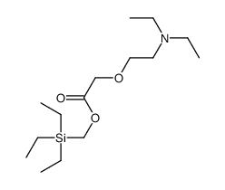 triethylsilylmethyl 2-[2-(diethylamino)ethoxy]acetate结构式