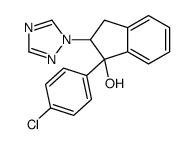 1-(4-chlorophenyl)-2-(1,2,4-triazol-1-yl)-2,3-dihydroinden-1-ol结构式