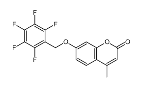 4-methyl-7-[(2,3,4,5,6-pentafluorophenyl)methoxy]chromen-2-one Structure