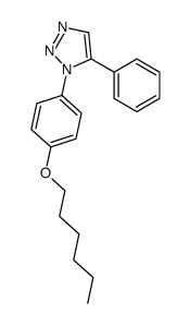 1-(4-hexoxyphenyl)-5-phenyltriazole结构式