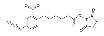 (2,5-dioxopyrrolidin-1-yl) 6-(4-azido-2-nitrophenyl)hexanoate Structure