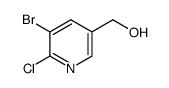 2-chloro-3-bromo-5-hydroxymethylpyridine structure