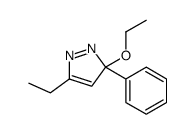 3-ethoxy-5-ethyl-3-phenylpyrazole结构式