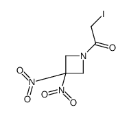 1-(3,3-dinitroazetidin-1-yl)-2-iodoethanone结构式