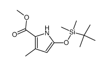 5-(tert-butyl-dimethyl-silanyloxy)-3-methyl-1H-pyrrole-2-carboxylic acid methyl ester Structure