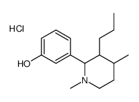 3-(1,4-dimethyl-3-propylpiperidin-2-yl)phenol,hydrochloride结构式