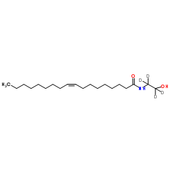 (9Z)-N-[2-Hydroxy(2H4)ethyl]-9-octadecenamide Structure