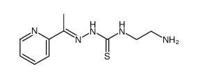 N-(2-aminoethyl)-2-<1-(2-pyridinyl)ethylidene>hydrazinecarbothioamide结构式