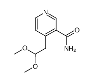 4-(2,2-dimethoxyethyl)nicotinamide结构式