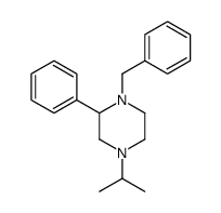 1-benzyl-2-phenyl-4-propan-2-ylpiperazine Structure