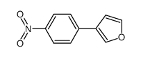 3-(4-nitrophenyl)furan structure