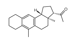 (3aS)-3t-Acetyl-3ar,6-dimethyl-11btH-2,3,3a,4,5,7,8,9,10,11b-decahydro-1H-cyclopenta[a]anthracen结构式