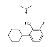 2-bromo-6-cyclohexylphenol compound with dimethylamine (1:1)结构式