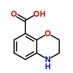 3,4-Dihydro-2H-1,4-benzoxazine-8-carboxylic acid structure