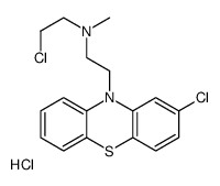 N-(2-chloroethyl)-2-(2-chlorophenothiazin-10-yl)-N-methylethanamine,hydrochloride Structure