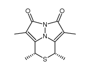 cis-9,10-dioxa-μ-(S)-syn-(methylmethylene,methyl)bimane Structure