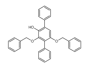 3',5'-dibenzyloxy-2'-hydroxy-p-terphenyl结构式