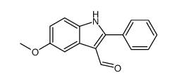 5-methoxy-2-phenyl-1H-indole-3-carbaldehyde Structure