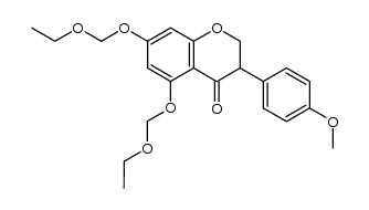 5,7-bisethoxymethoxy-4'-methoxyisoflavanone Structure