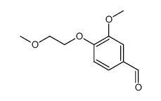 3-METHOXY-4-(2-METHOXY-ETHOXY)-BENZALDEHYDE Structure