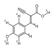 deuterio (Z)-2-cyano-3-deuterio-3-(2,3,5,6-tetradeuterio-4-deuteriooxyphenyl)prop-2-enoate Structure