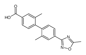 3-methyl-4-[2-methyl-4-(5-methyl-1,2,4-oxadiazol-3-yl)phenyl]benzoic acid Structure